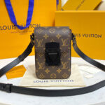 Louis Vuitton S-Lock Vertical Wearable Wallet M81522 Brown